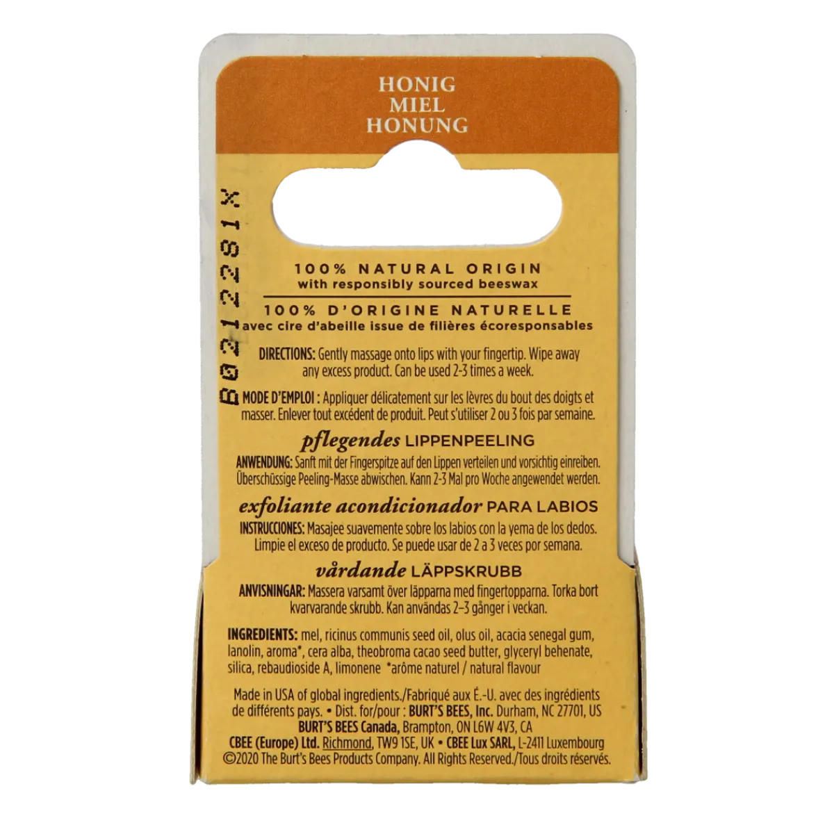 Hot Burt's Bees Lip scrub conditioning