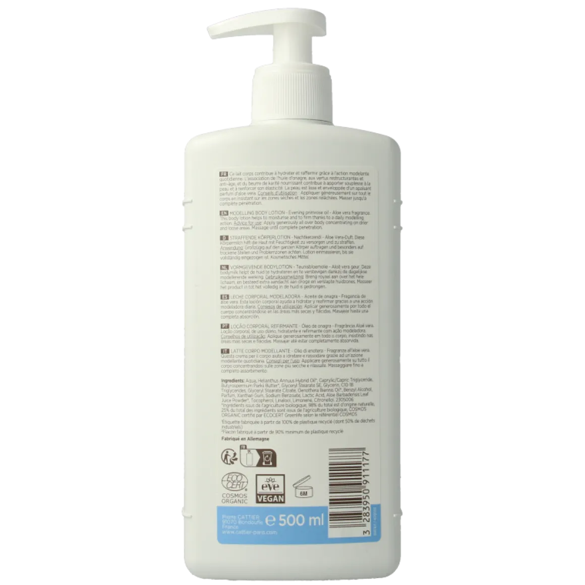 Cattier Bodylotion aloe vera/primrose