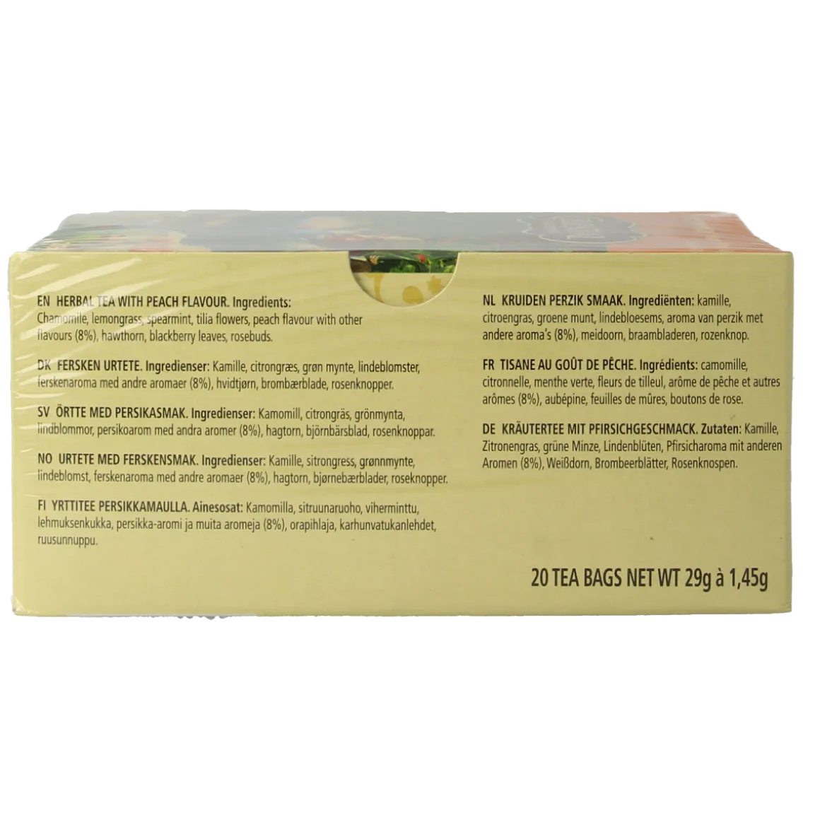 Celestial Season Sleepytime peach herb tea