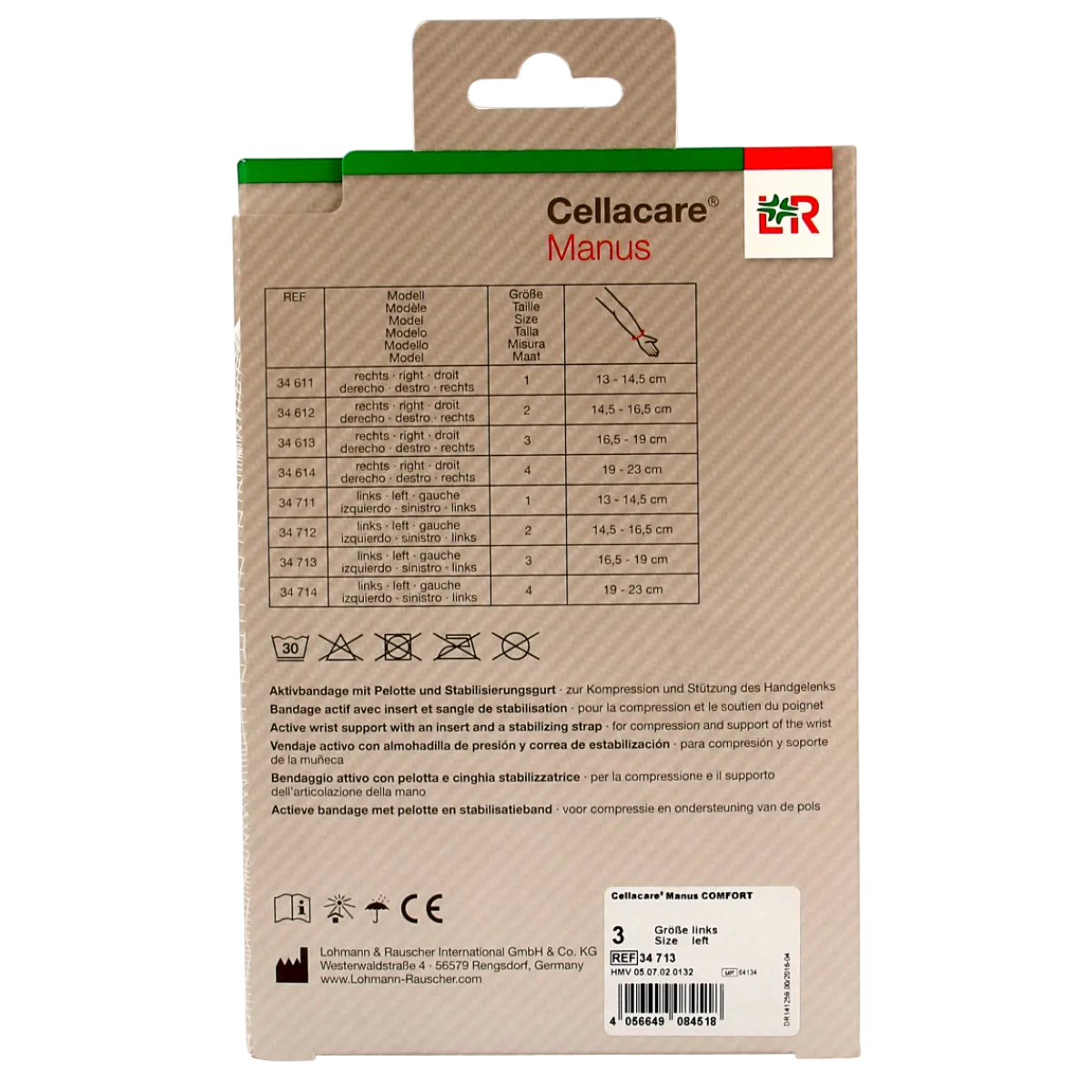Sale Cellacare Manus comfort polsbandage links maat 3