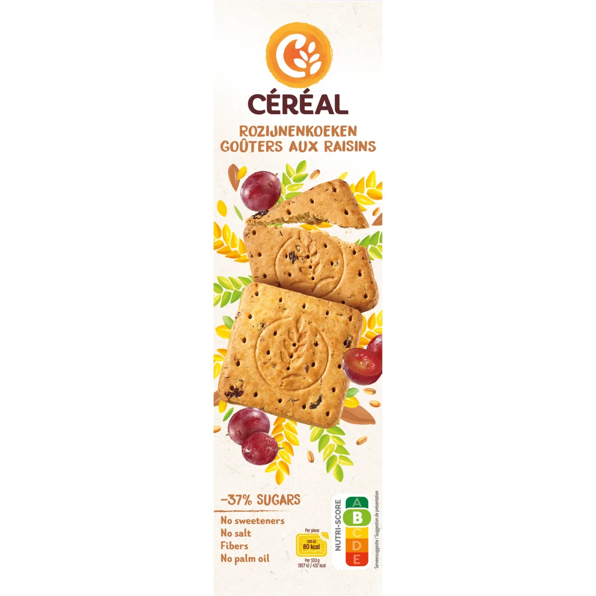 Discount Cereal Rozijnenkoeken minder suiker