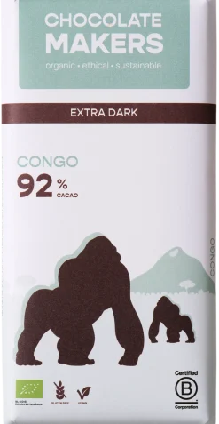 Chocolatemakers Gorilla extra puur 92% bio
