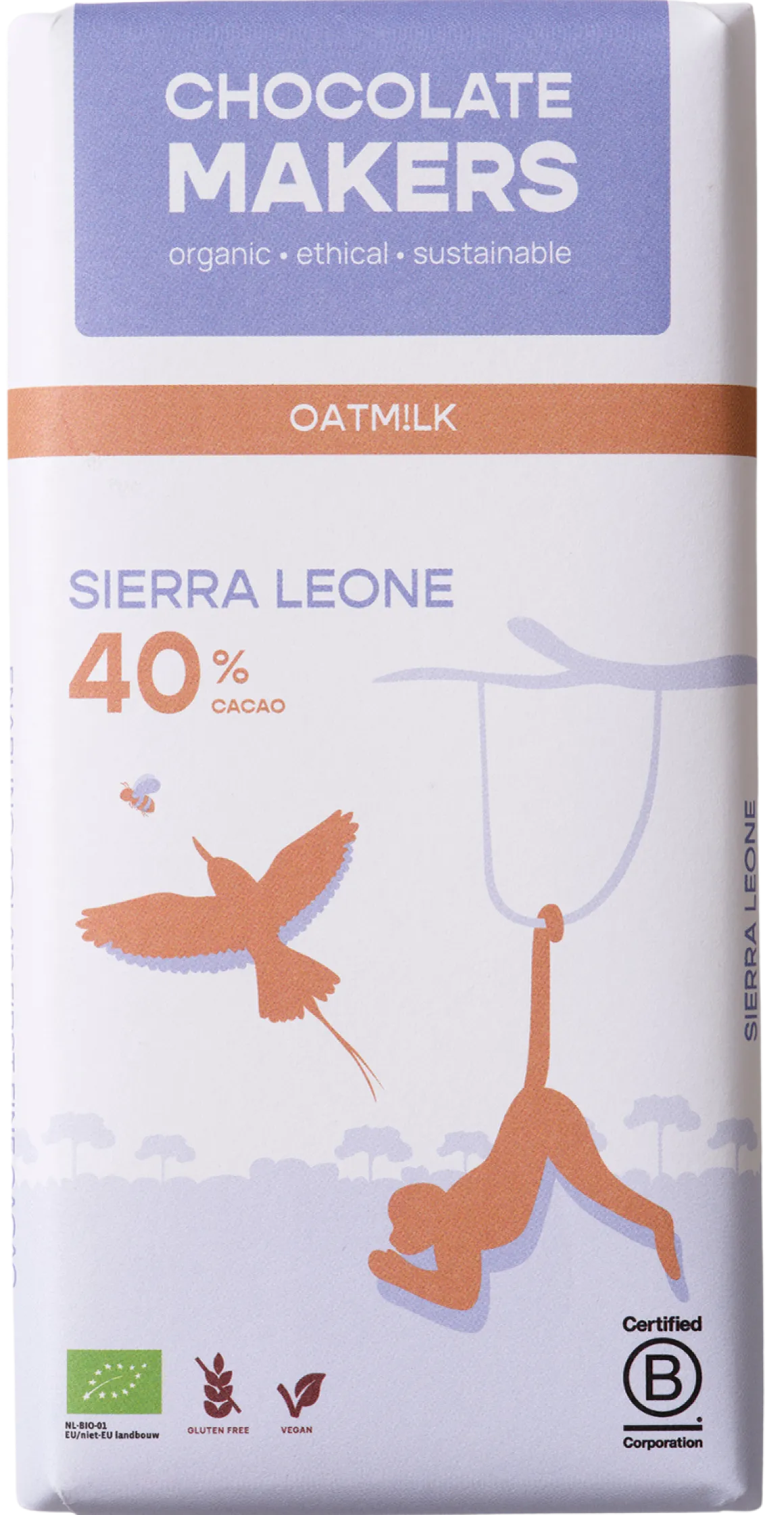 Chocolatemakers Little bee eather 40% vegan bio