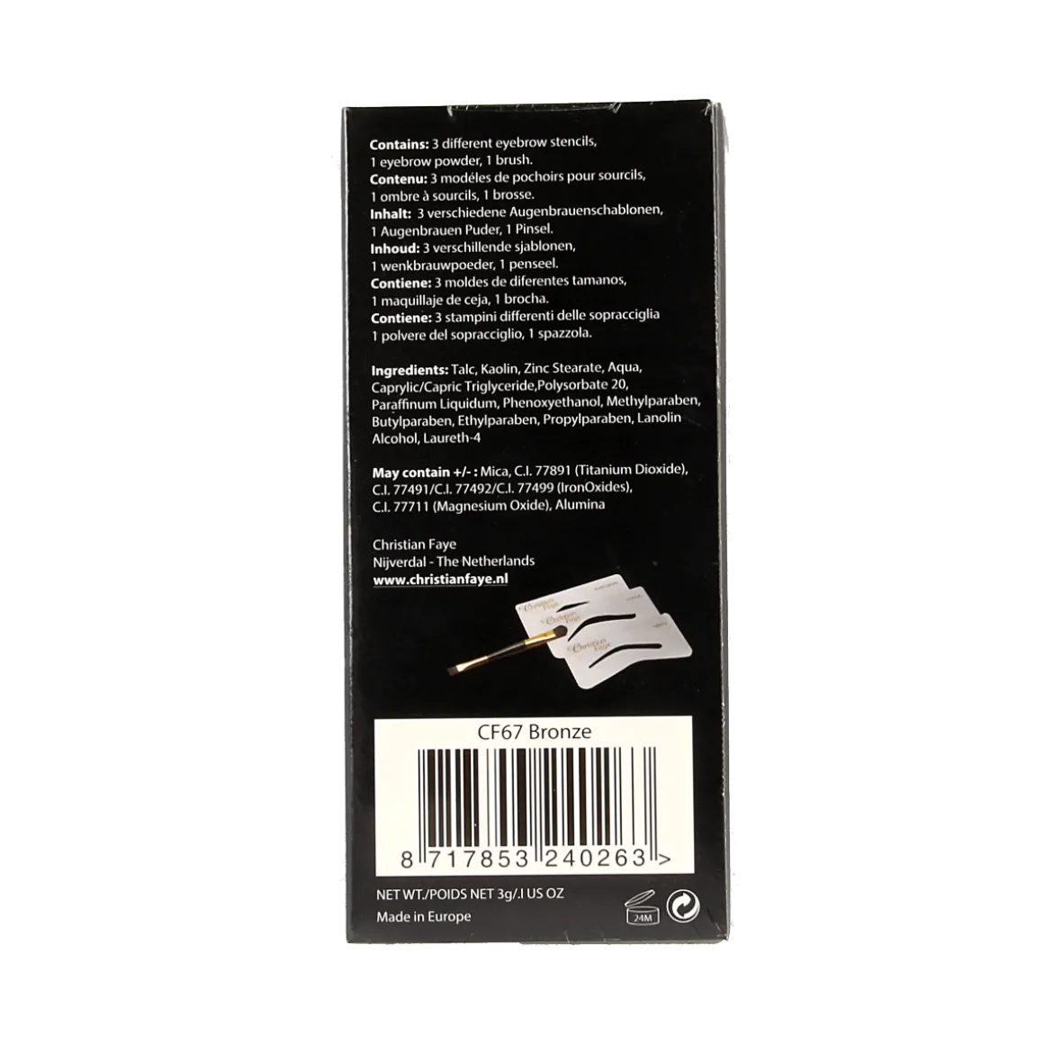 Christian Faye Eyebrow bronze