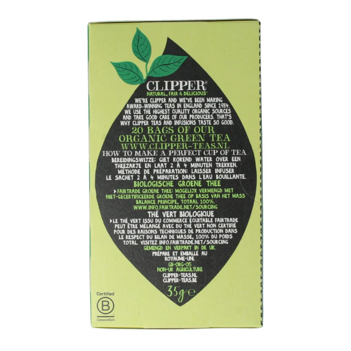 Best Clipper Green tea bio