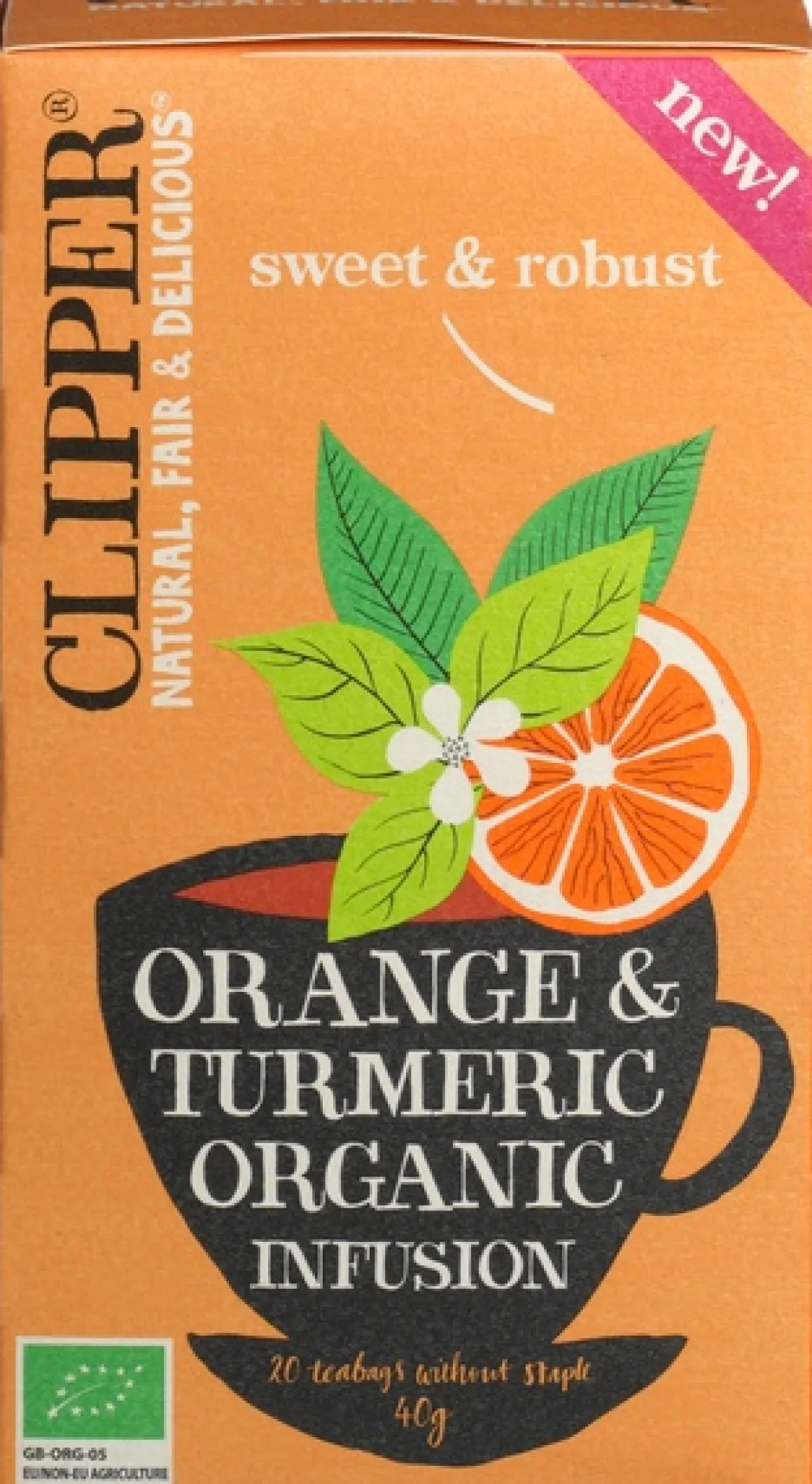 Clipper Orange & turmeric infusion bio
