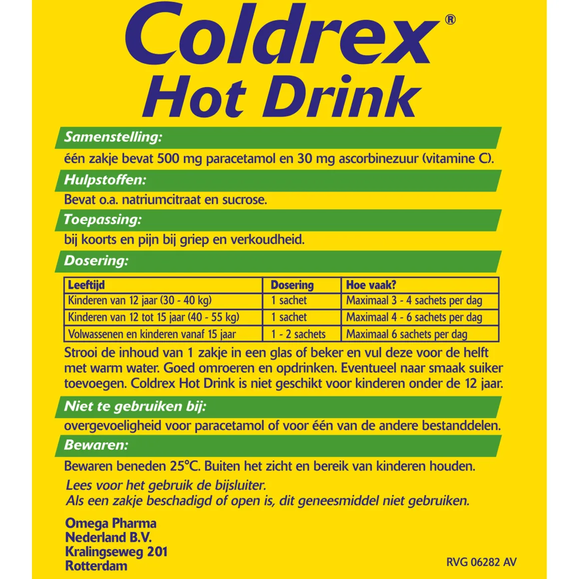 Coldrex Hot drink poeder voor drank