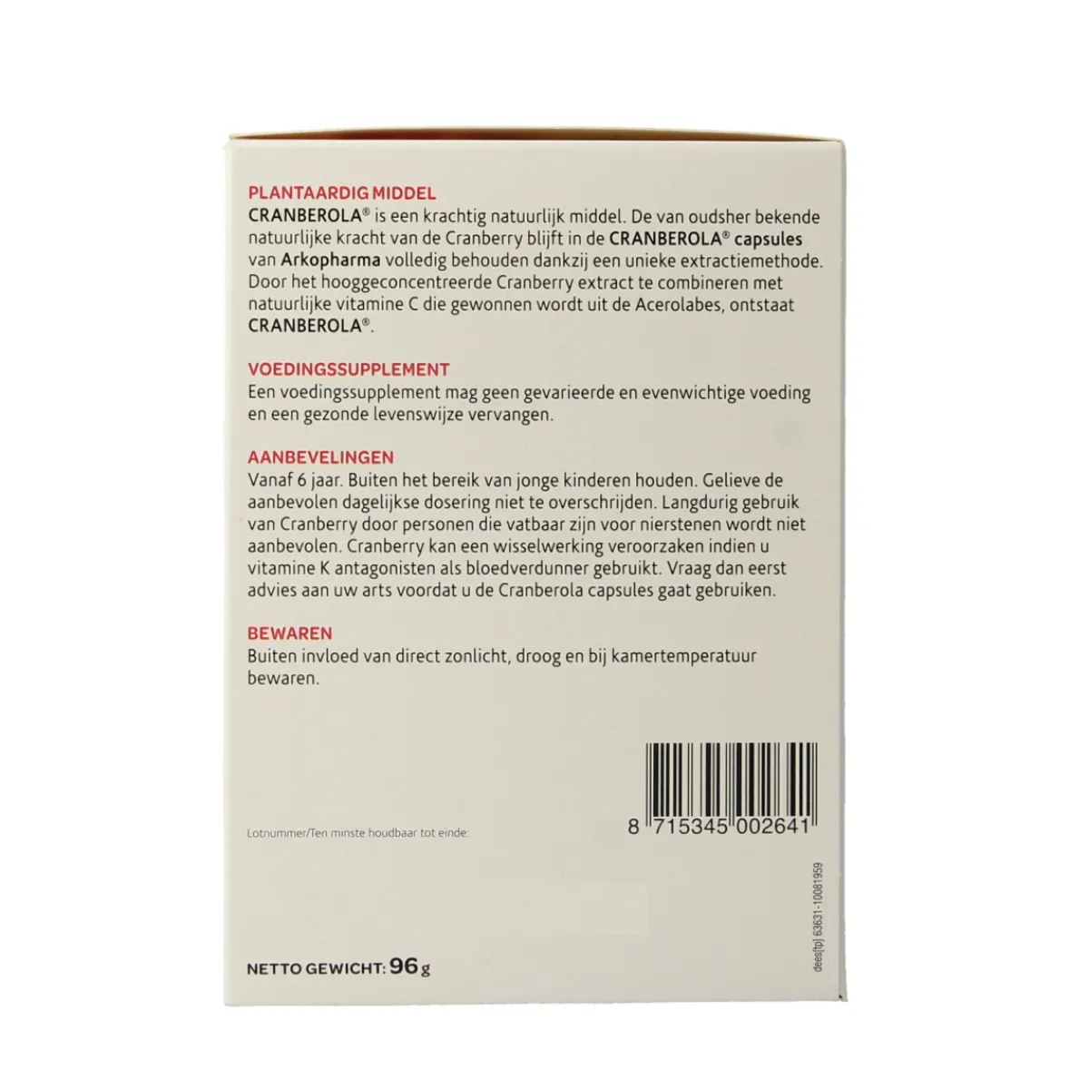 Online Cranberola Cranberry capsules