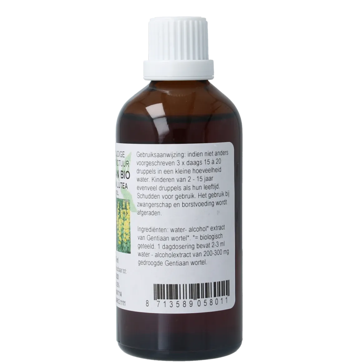 Cruydhof Gentiana lutea radix / gentiaan tinctuur bio