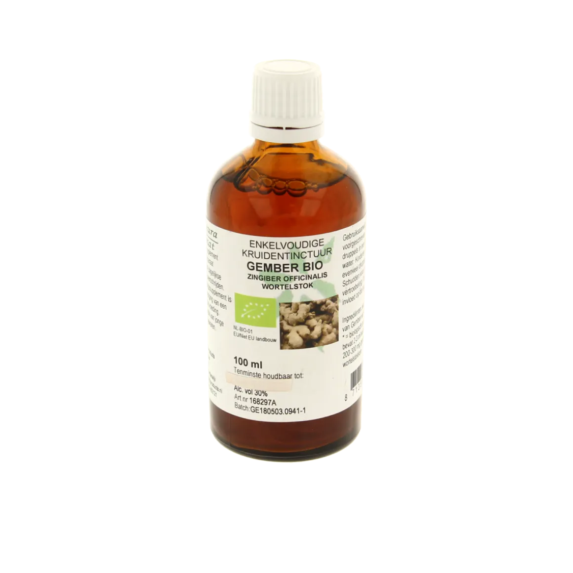 Cruydhof Zingiber officinalis rhiz/gember tinctuur bio