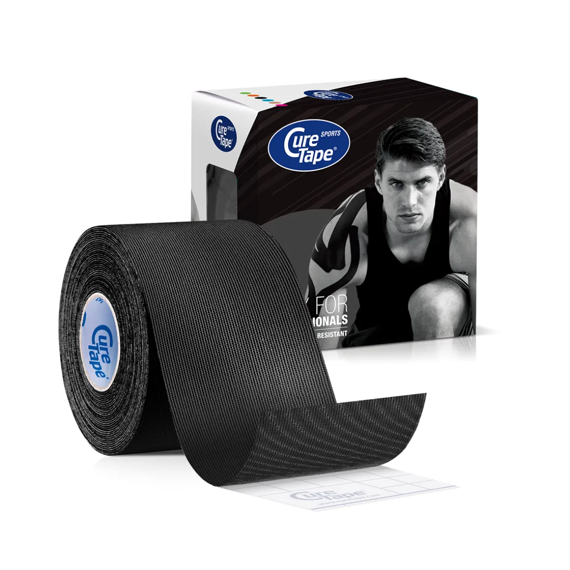 Cure Tape Sports zwart 5cm x 5m