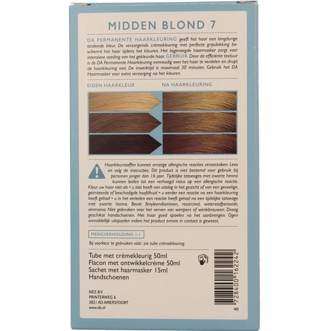 DA Haarkleuring 7.0 midden blond
