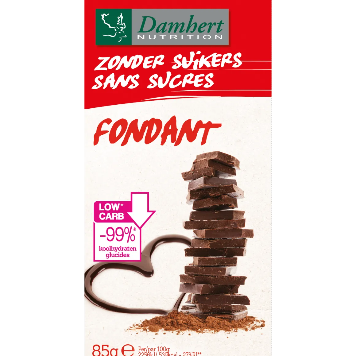 Damhert Chocoladetablet puur
