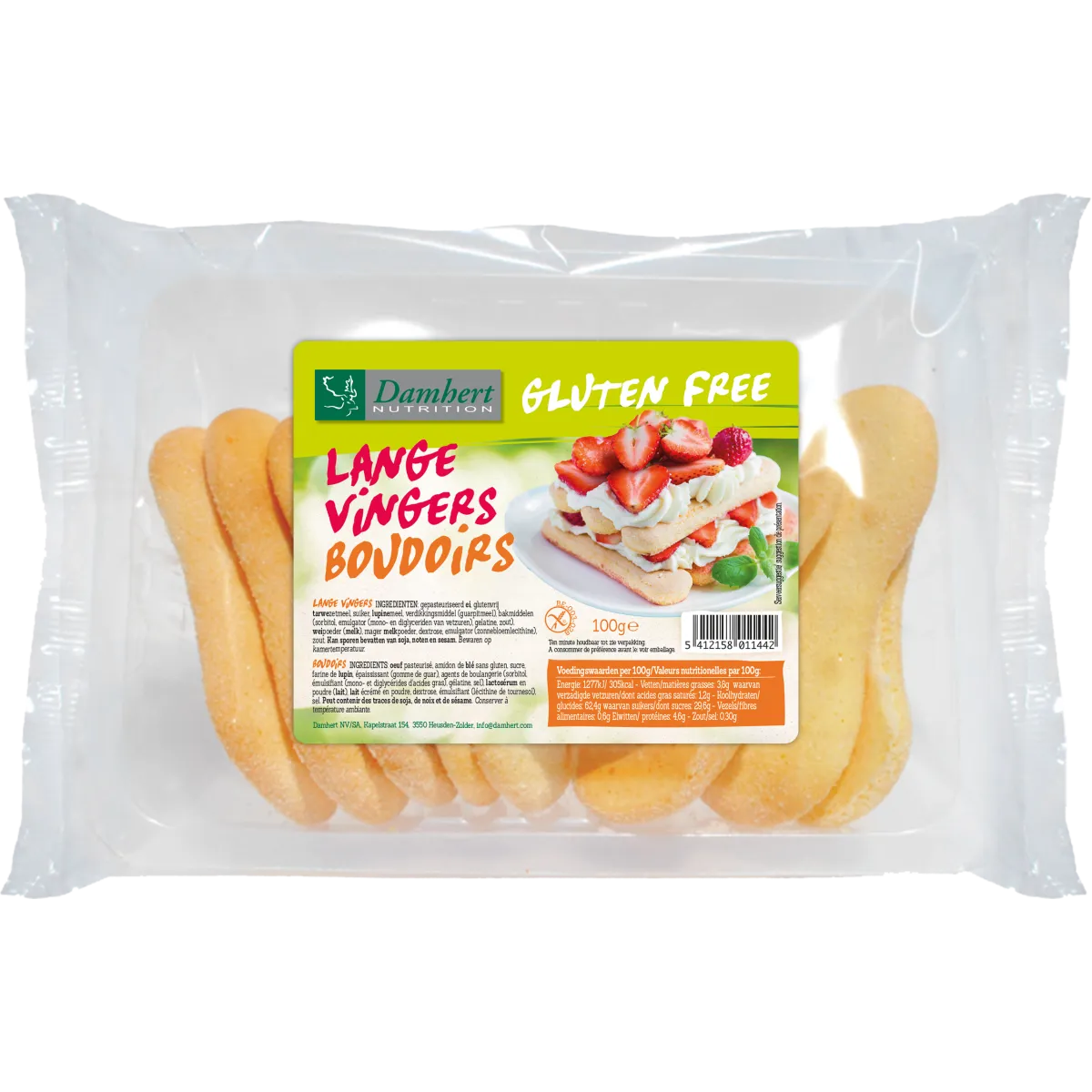 Online Damhert Lange vingers koekje glutenvrij