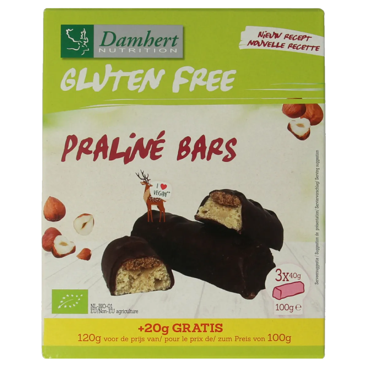 Best Damhert Pralinerepen glutenvrij bio