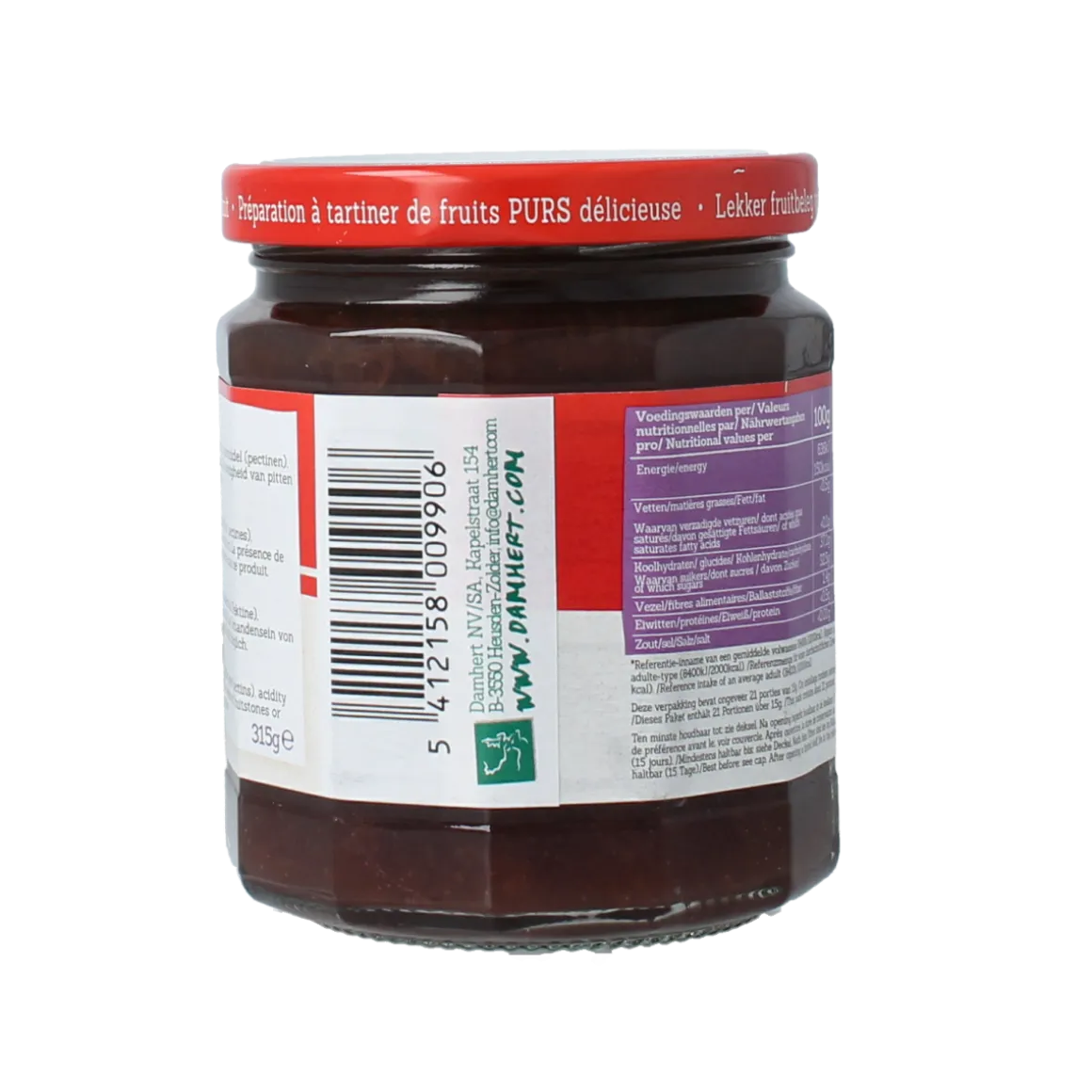 Damhert Puur fruit confituur pruimen