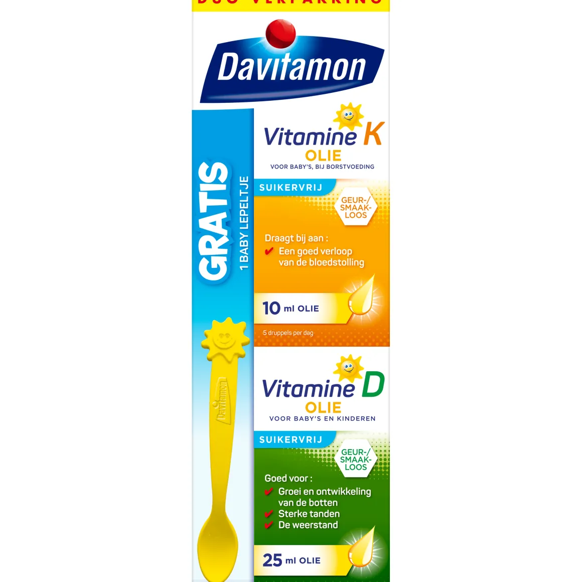 Davitamon Baby vitamine D & K 25mcg