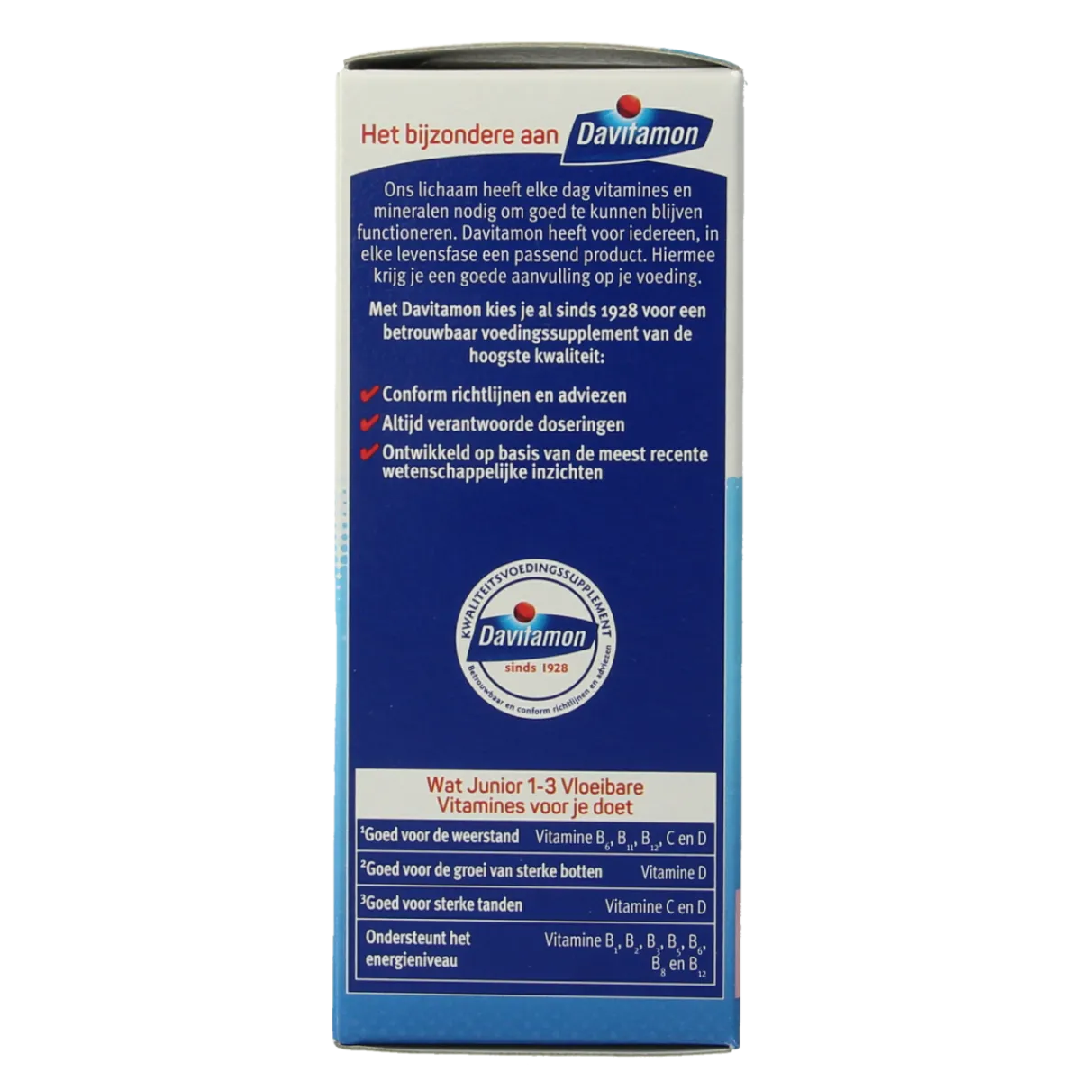 Online Davitamon Junior 1+ vloeibare vitamines framboos