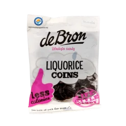 De Bron Muntendrop/liquorice coins suikervrij