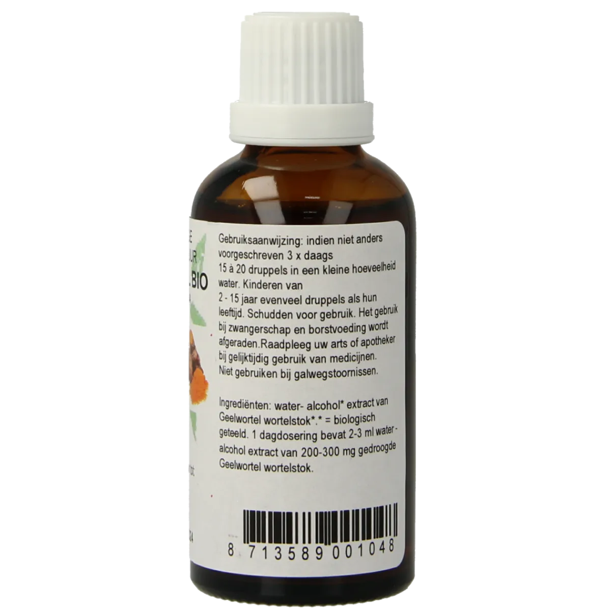 Online De Cruydhof Curcuma longa/geelwortel tinctuur bio