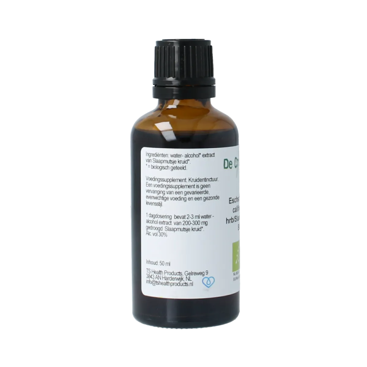 Sale De Cruydhof Eschscholtzia calif / slaapmutsje tinctuur bio