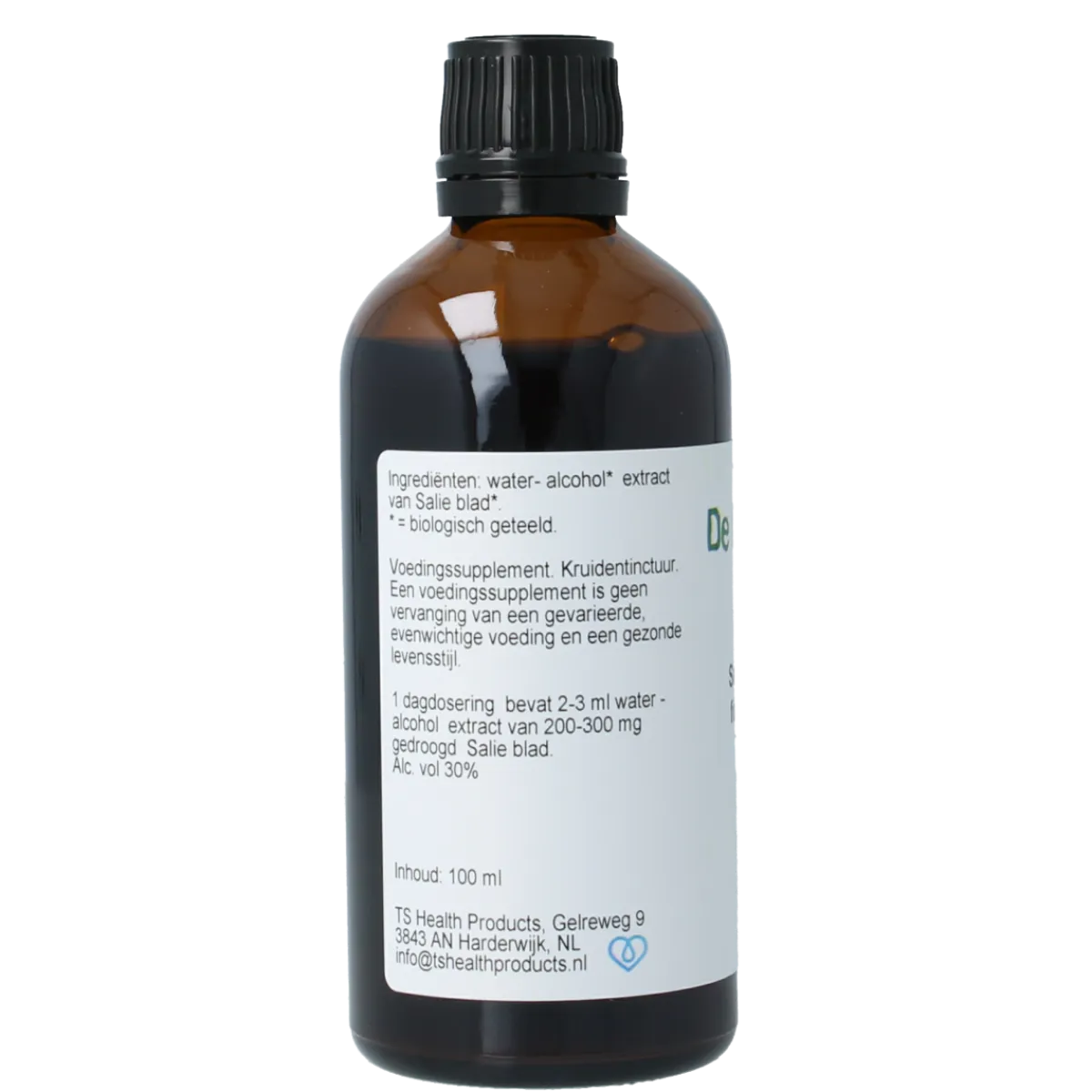 De Cruydhof Salvia triloba fol / salie tinctuur bio