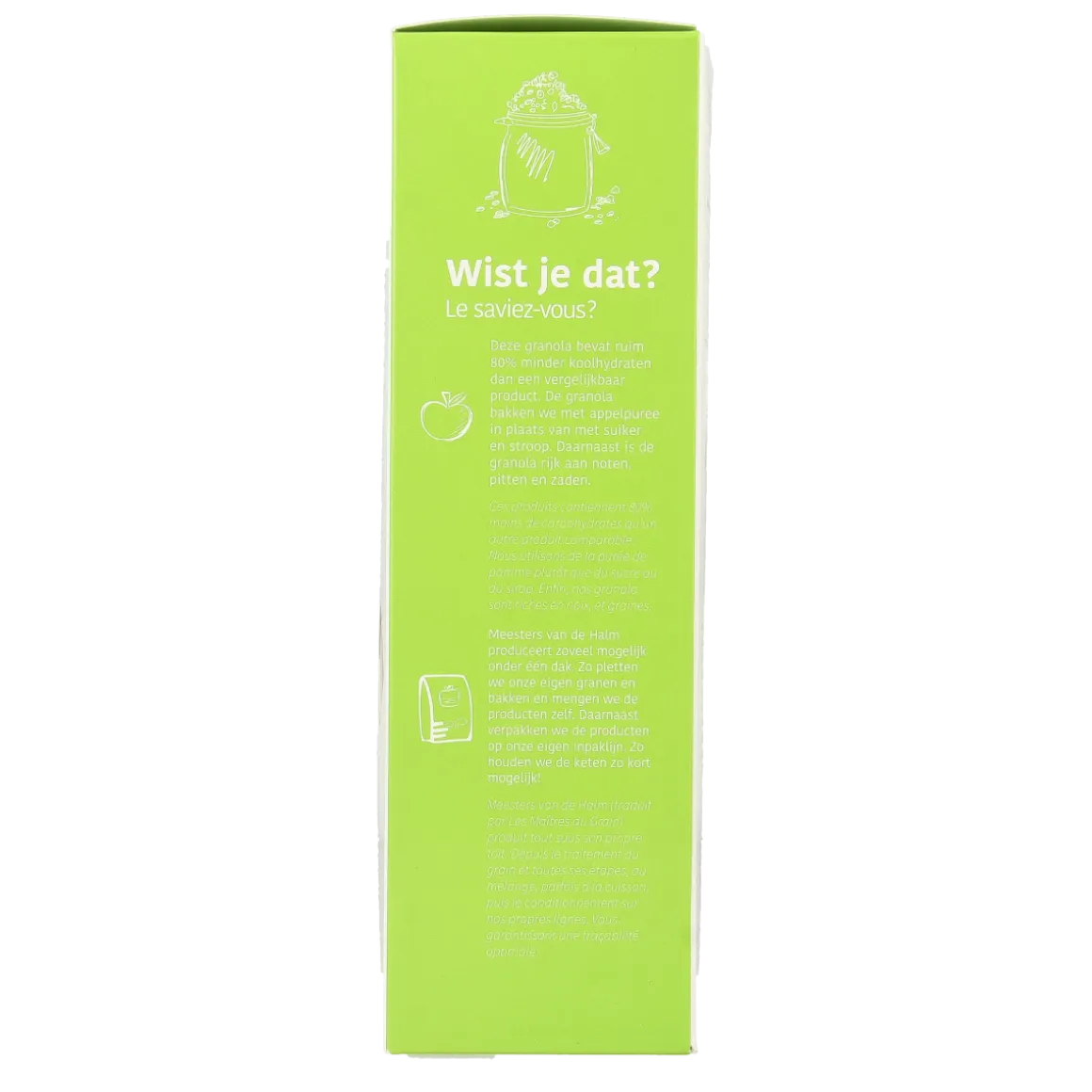 De Halm Granola koolhydraat verlaagd bio
