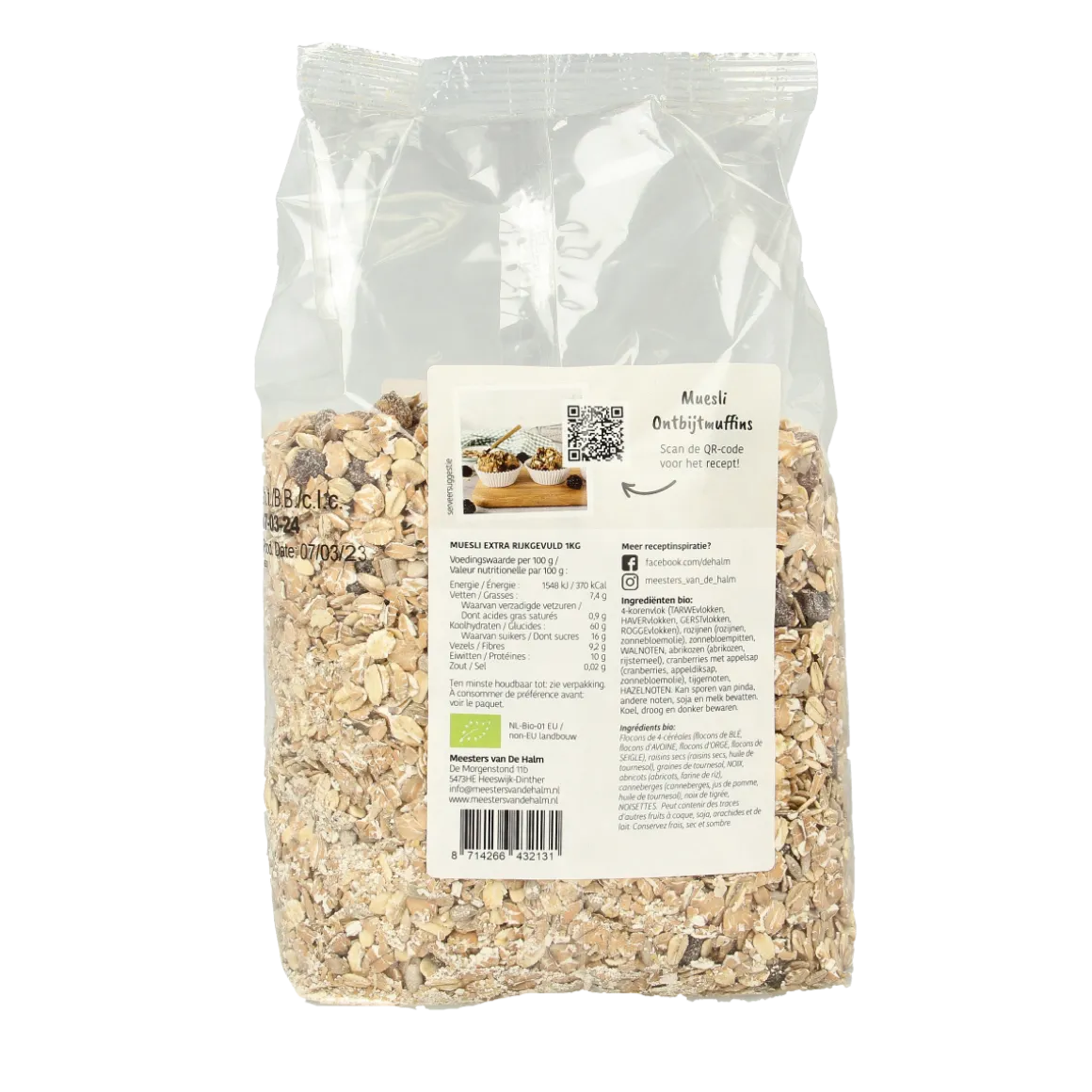 De Halm Muesli extra bio