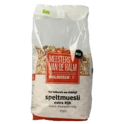Discount De Halm Muesli spelt extra rijk bio