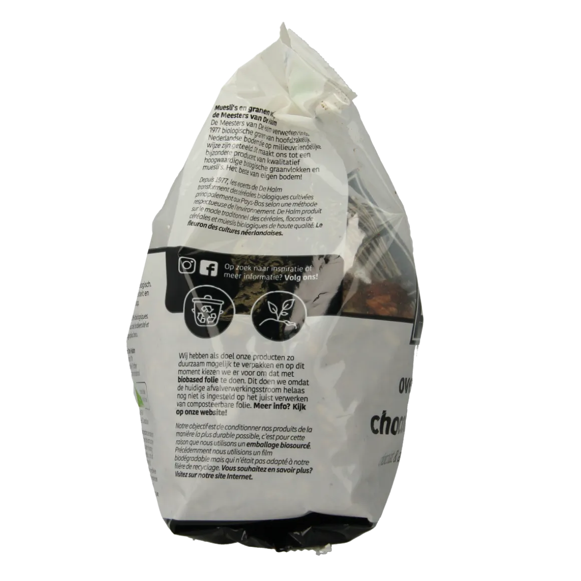 De Halm Ovengebakken mix chocolade en amandel bio