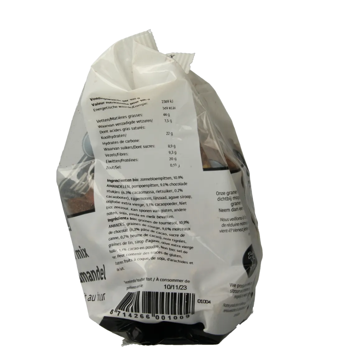 De Halm Ovengebakken mix chocolade en amandel bio
