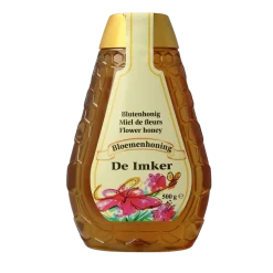 New De Imker Bloemenhoning knijpfles