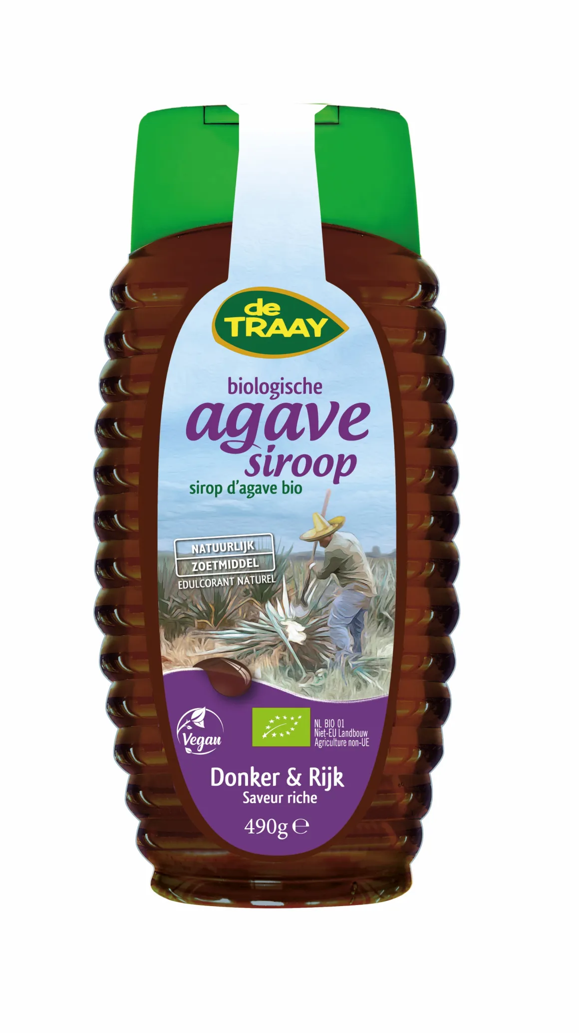 de Traay Agavesiroop donker en rijk bio