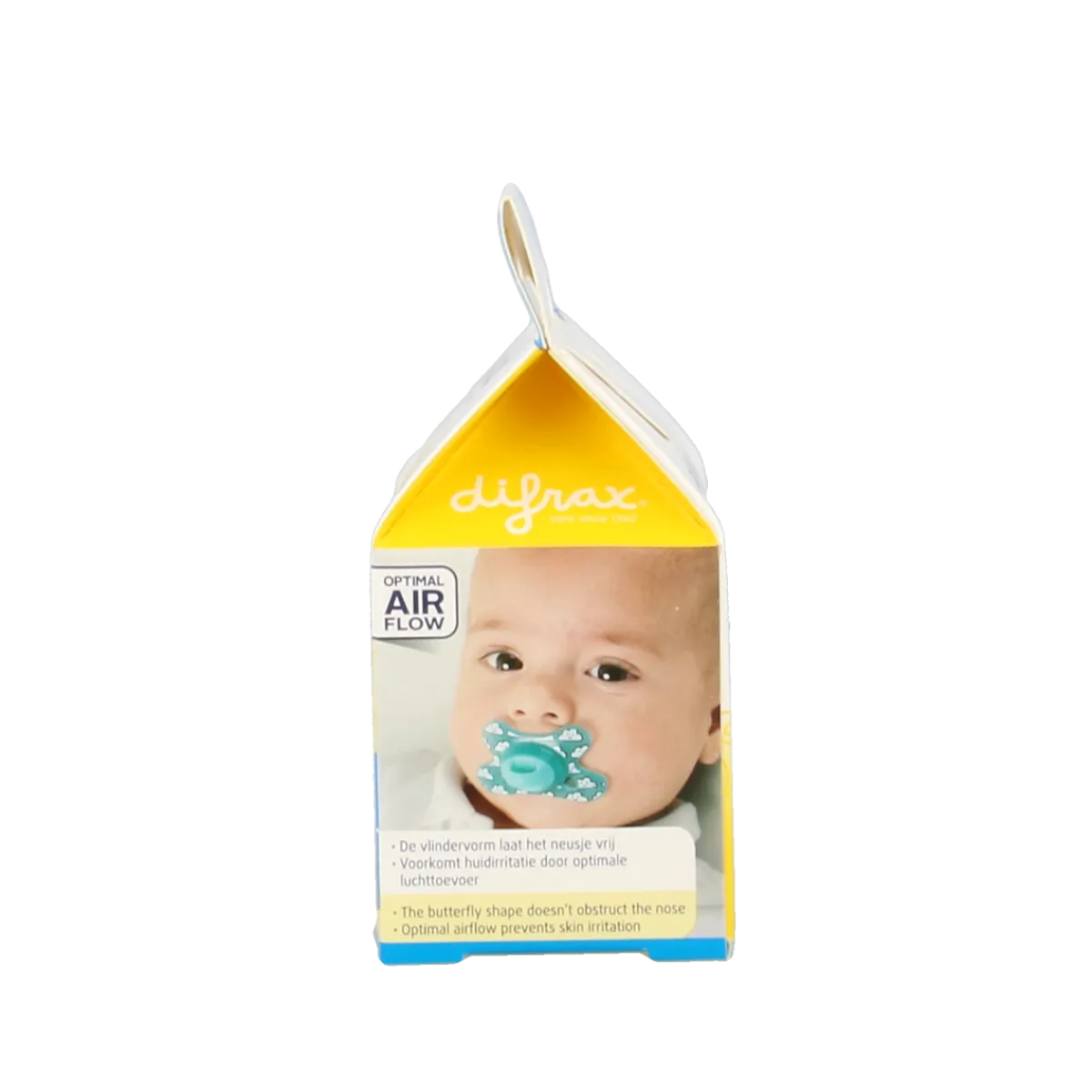 Difrax Fopspeen natural 0-6 maanden assorti