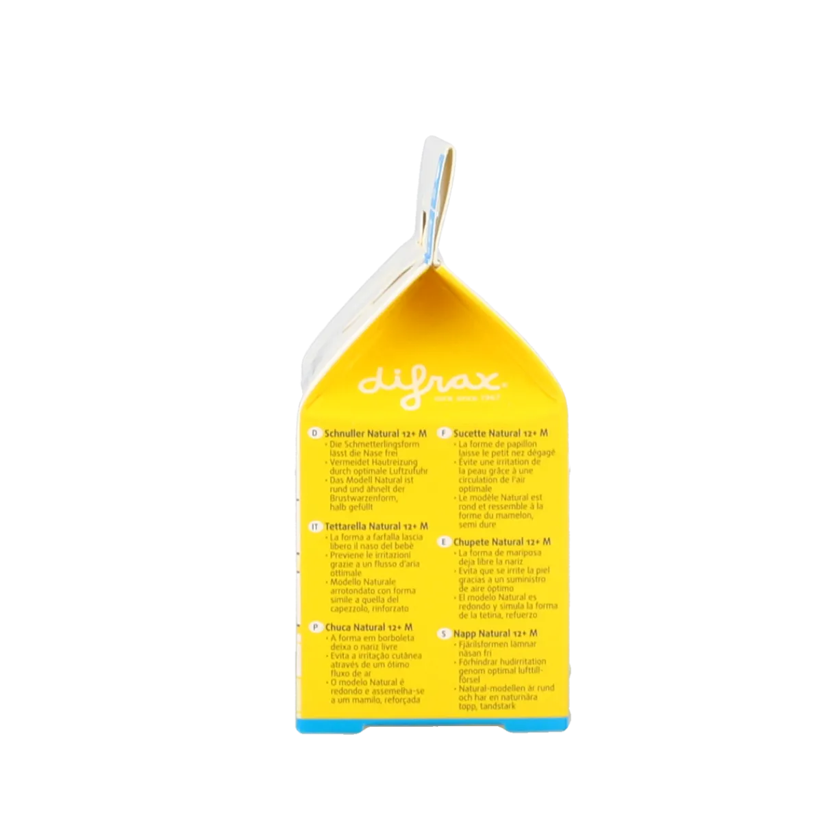 New Difrax Fopspeen natural 12+ maanden