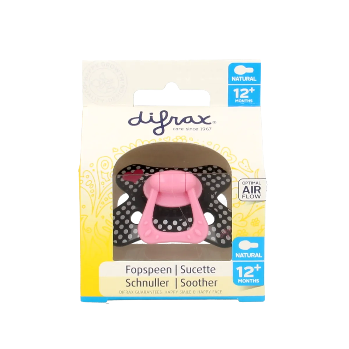 New Difrax Fopspeen natural 12+ maanden