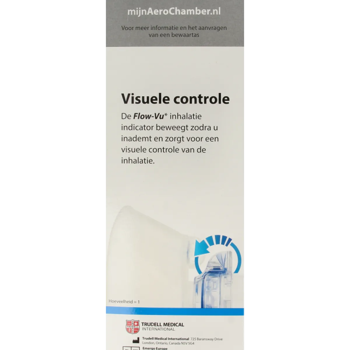 Hot Diversen Aerochamber plus flower VU+ volwassen masker