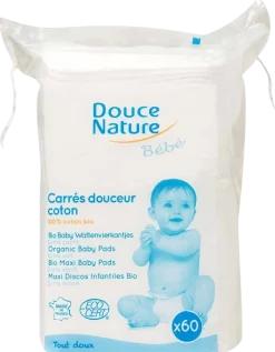 Hot Douce Nature Baby wattenvierkantjes bio