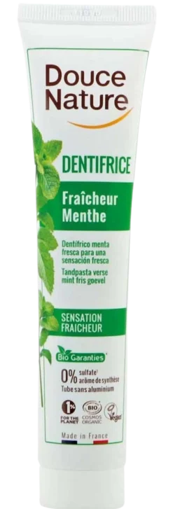 Douce Nature Tandpasta fris gevoel met verse munt bio