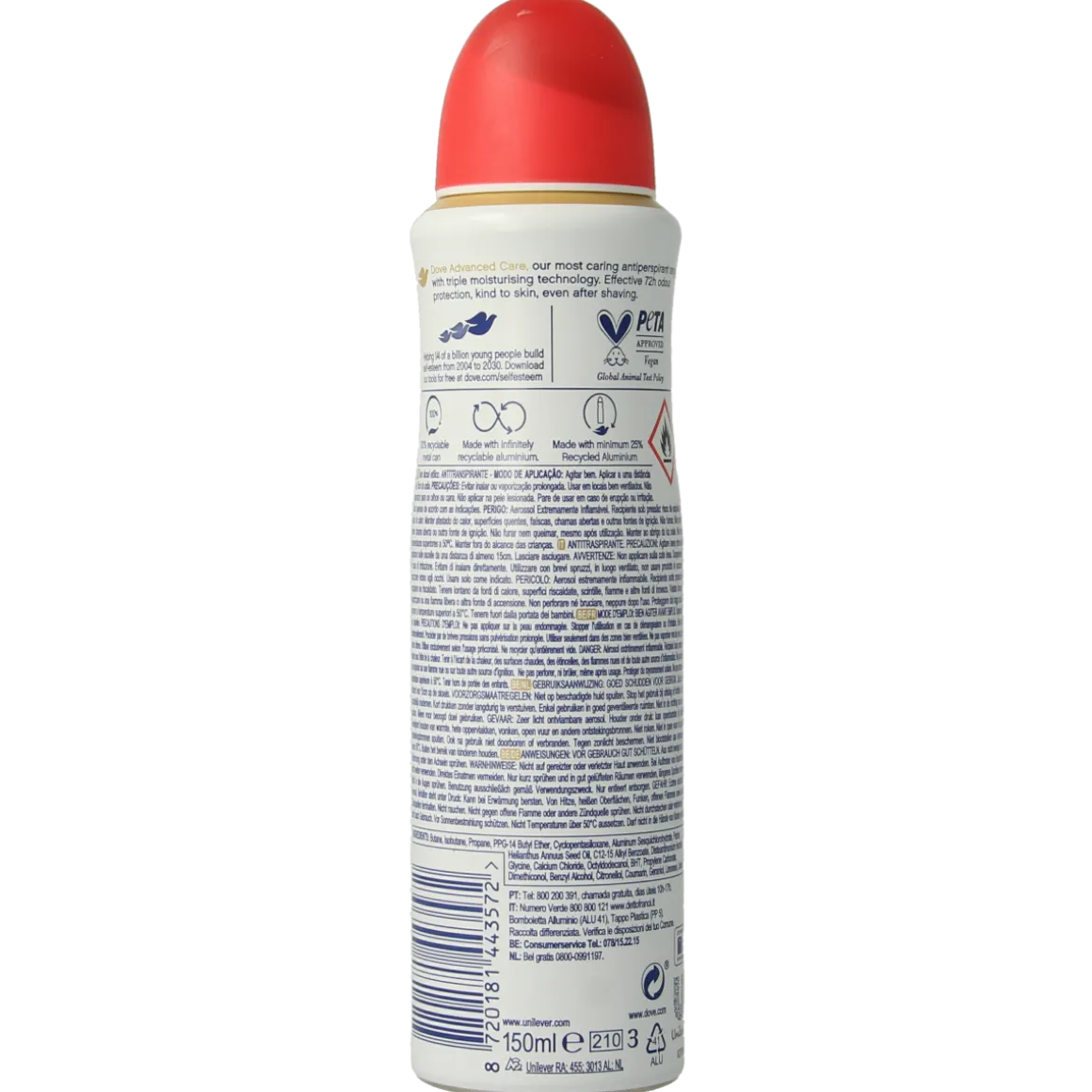 Dove Deodorant spray go fresh peach