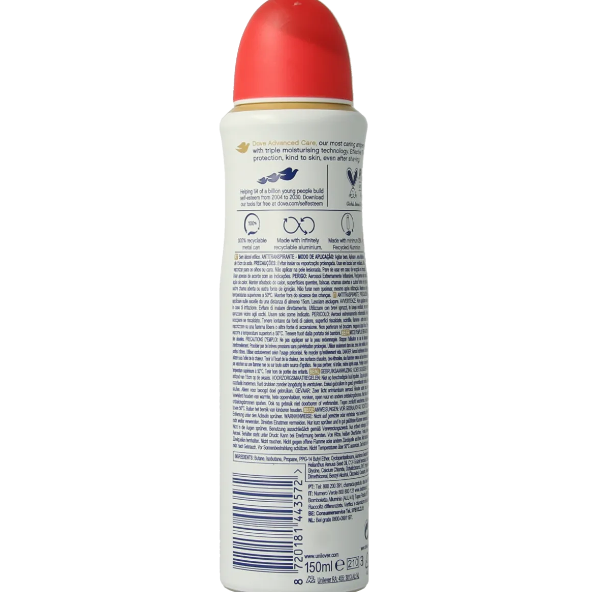 Dove Deodorant spray go fresh peach