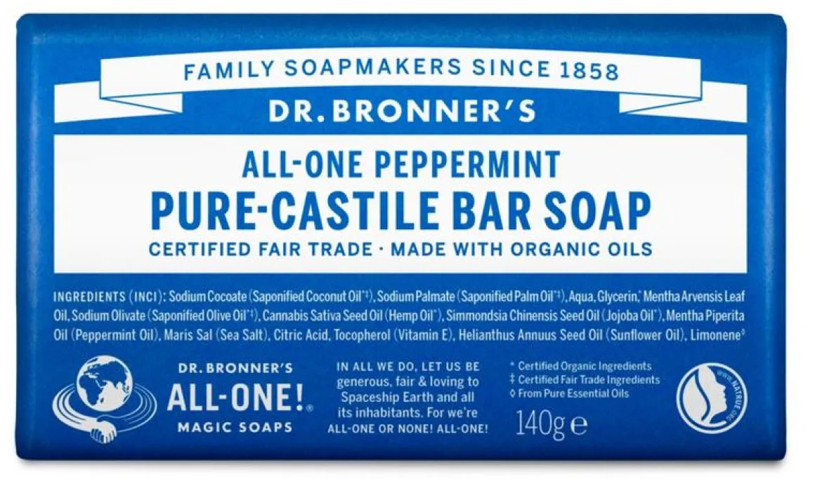 Dr Bronners Barsoap pepermunt