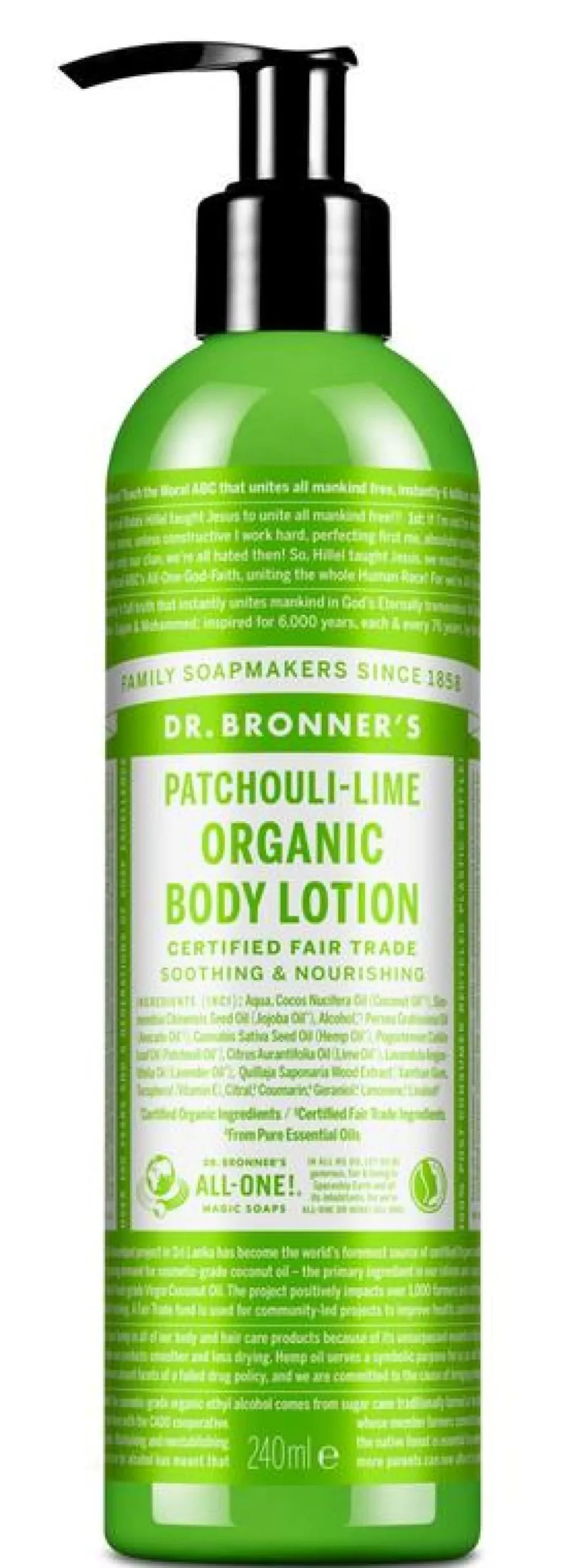 Dr Bronners Bodylotion patchouli lime