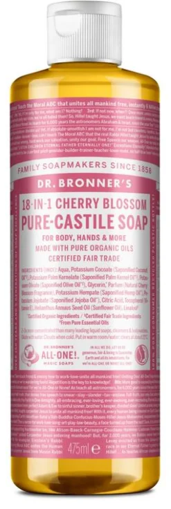 Dr Bronners Liquid soap cherry blossom
