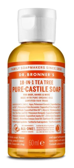 Dr Bronners Liquid soap tea tree