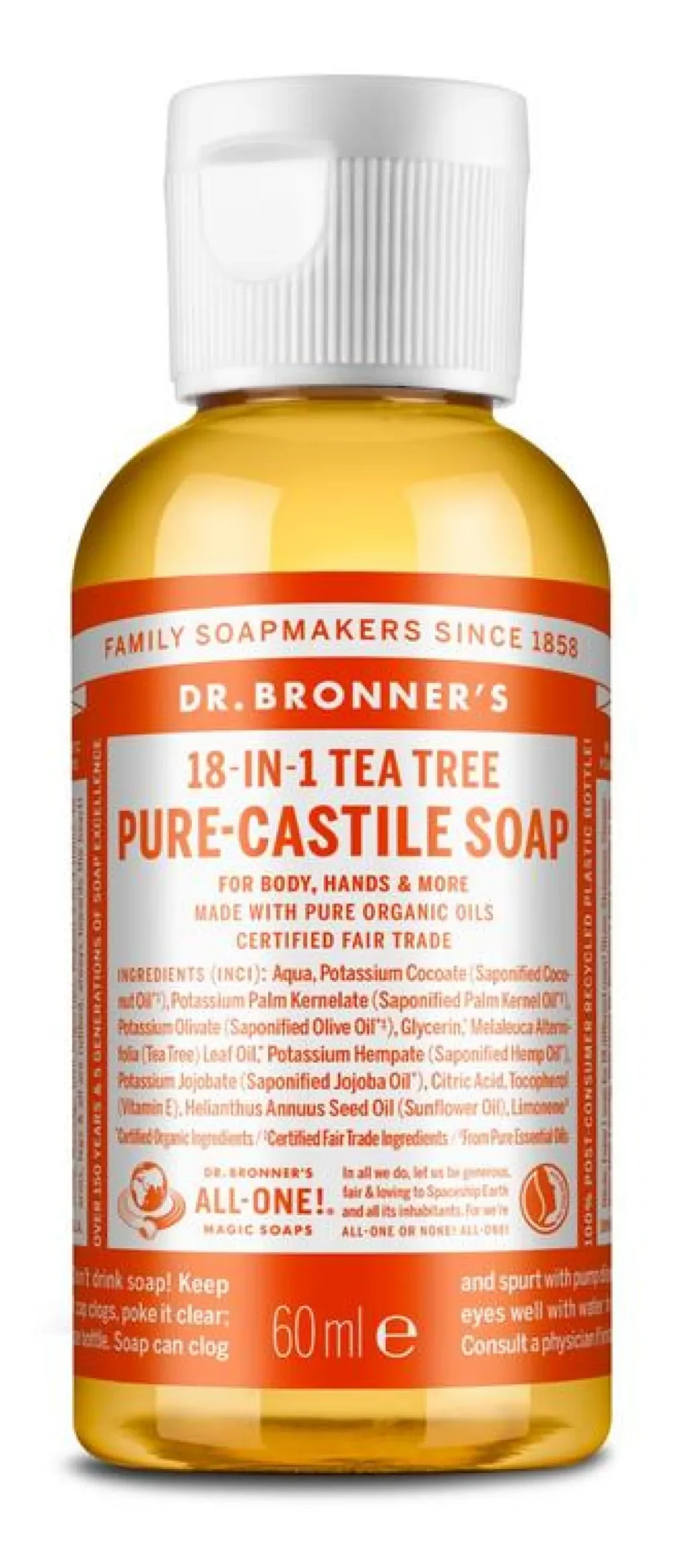 Dr Bronners Liquid soap tea tree