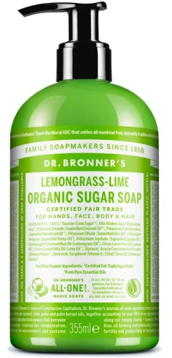 Dr Bronners Shikakai zeep citrus limoen