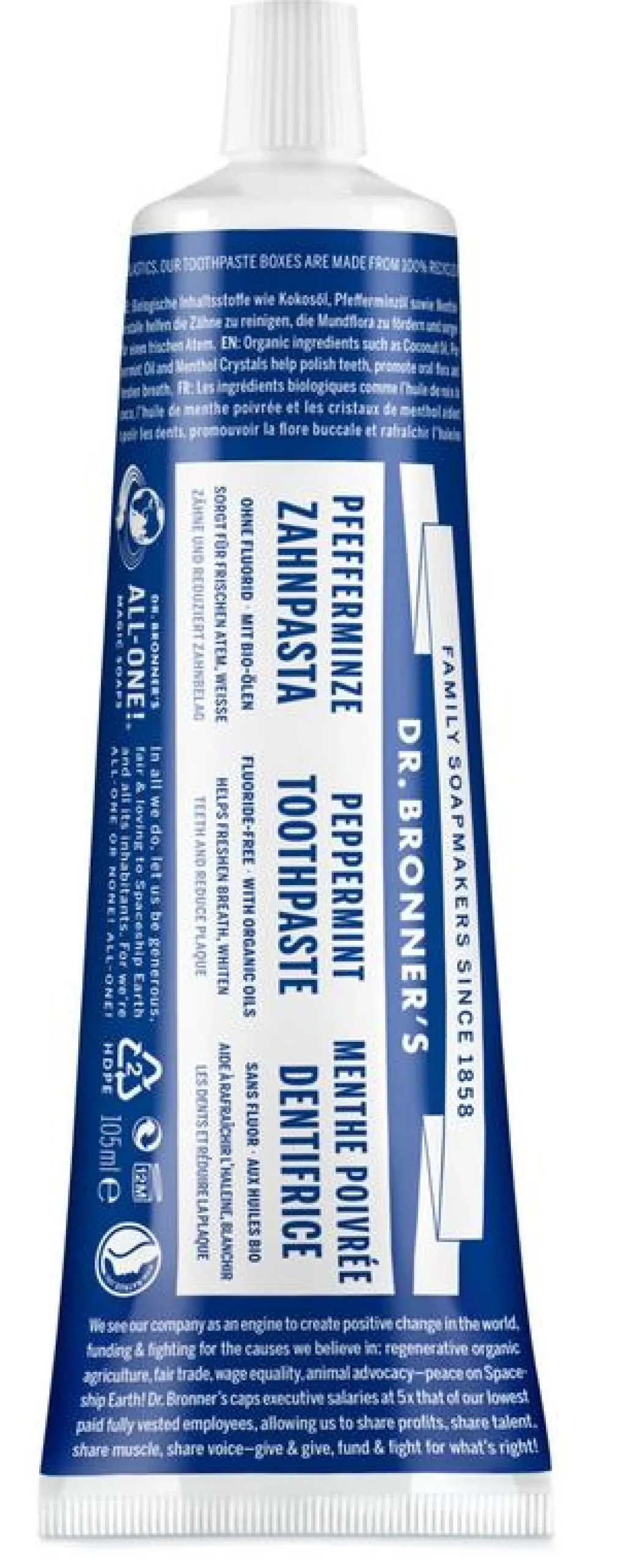Sale Dr Bronners Tandpasta zonder fluor mint