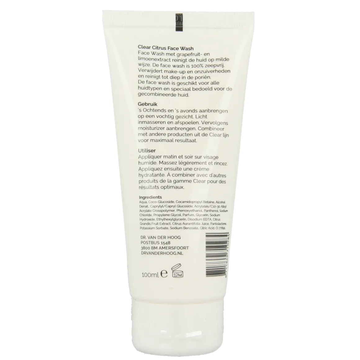 Dr. van der Hoog Clear citrus facewash