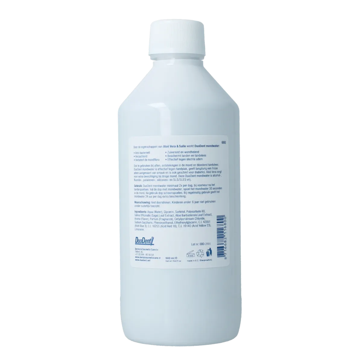 New Duodent Mondwater aloe vera/salie